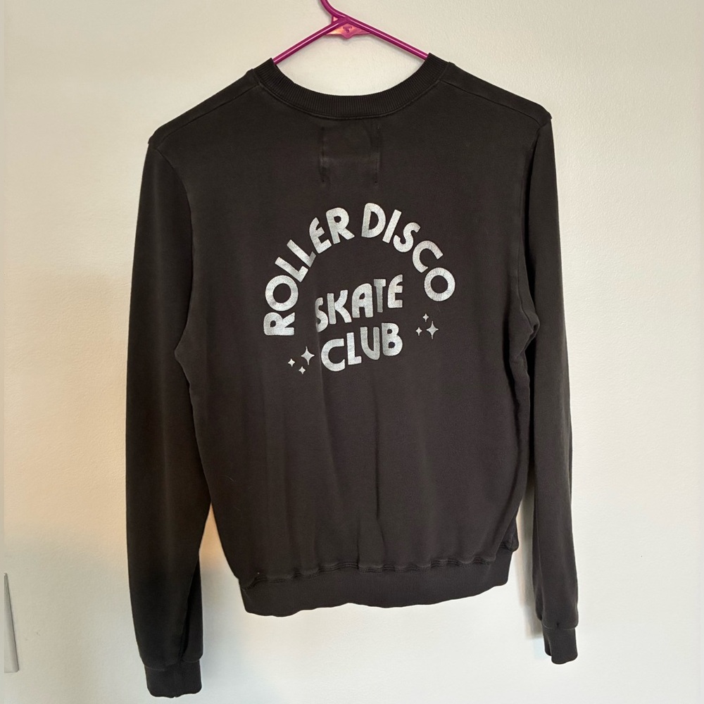 ban.do Roller Disco Skate Club Charcoal Sweater